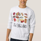 Sweatshirt Nourriture Côtière Nouvelle-Angleterre Amérique du (Devant)