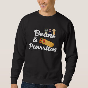 Sweatshirt Nourriture mexicaine Purrito Sauvetage de chaton M
