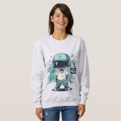 Sweatshirt Nous aimons la musique pop (Devant entier)