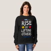 Sweatshirt Nous Augmentons En Levant D'Autres Citations Inspi (Devant entier)