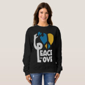 Sweatshirt Nous Devons Parler De Paix (Devant entier)