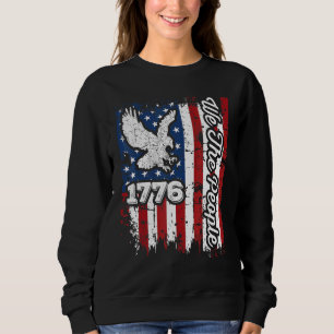 Sweatshirt Nous Le Peuple 1776 Drapeau Américain Ame Patristi