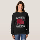 Sweatshirt Nous le Peuple Avons Parlé Carte de l'élection 202 (Devant entier)