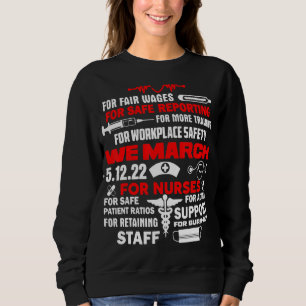 Sweatshirt Nous Marchons Pour Infirmières Million Infirmières