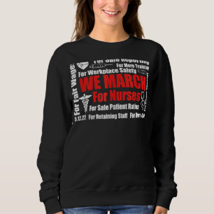 Sweatshirt Nous Marchons Pour Infirmières Million Infirmières