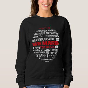 Sweatshirt Nous Marchons Pour Infirmières Million Infirmières