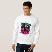 Sweatshirt Nous montons en levant d'autres - Inspirationnel (Devant entier)