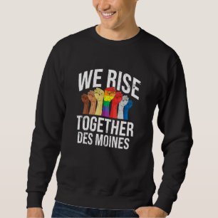 Sweatshirt Nous Sommes Ensemble Des Moines Lgbtq Iowa Pride M