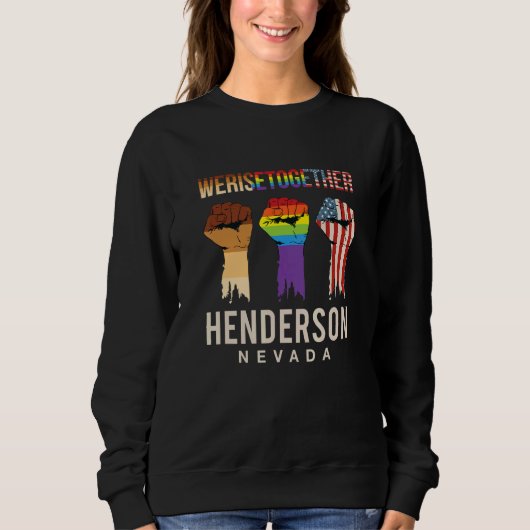 Sweatshirt Nous Sommes Ensemble Lgbt Henderson Pride Nevada S (Devant)