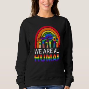 Sweatshirt Nous sommes tous fiers d'être des alliés humains d