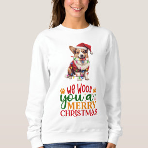 Sweatshirt Nous t'avons fait un joyeux Corgi de Noël