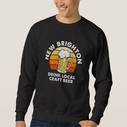 Sweatshirt Nouveau Brighton Boisson d'artisanat local Bière M (Devant)