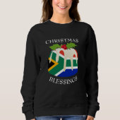 Sweatshirt Nouveauté Afrique du Sud Pudding de Noël (Devant)
