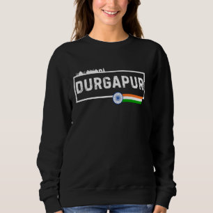 Sweatshirt Nouveauté Durgapur City Inde Voyager Vacances Deux