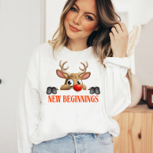 Sweatshirt Nouveaux débuts Joyeux Noël