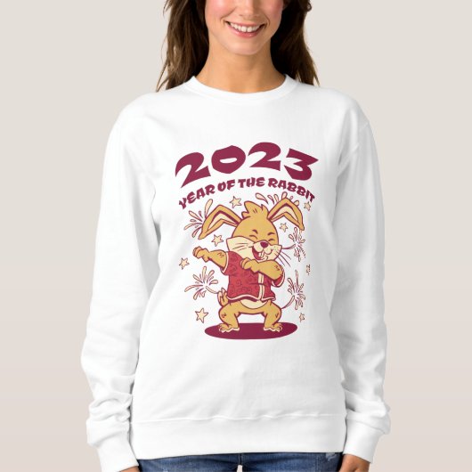 Sweatshirt Nouvel An chinois 2023 - Année du lapin (Devant)