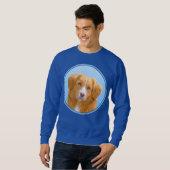 Sweatshirt Nouvelle-Écosse Peinture de chien pour l'essayeur  (Devant entier)