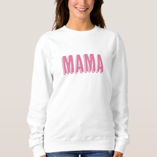 Sweatshirt Nouvelle mère "Maman" Texte (Devant)