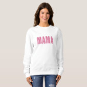 Sweatshirt Nouvelle mère "Maman" Texte (Devant entier)