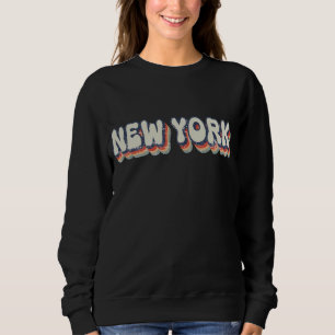 Sweatshirt Nouvelle York Rétro Chrome City 80s 