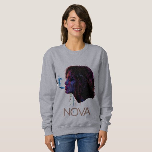 Sweatshirt Nova Glow Painted Silence (Devant entier)