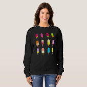 Sweatshirt Novelty Popsicle Fun Summer Ice Cream (Devant entier)