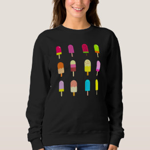 Sweatshirt Novelty Popsicle Fun Summer Ice Cream