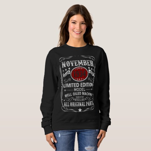 Sweatshirt November 1934  Model Well Oiled Machine (Devant entier)