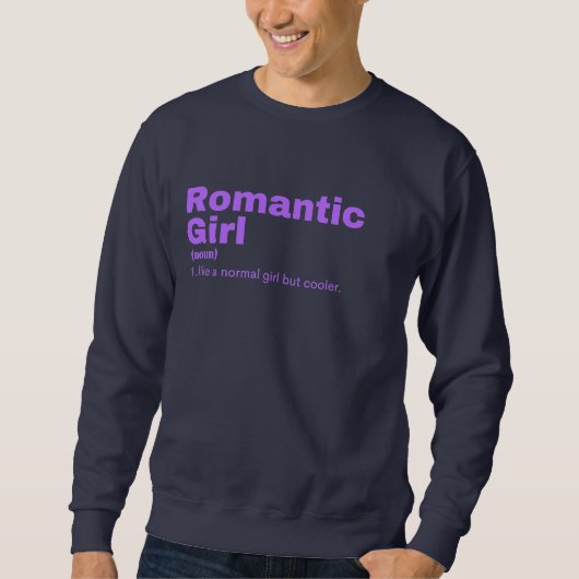 Sweatshirt ntic Girl - Romantique (Devant)