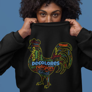 Sweatshirt Nuage de mots de Coq Cursillo DeColores 