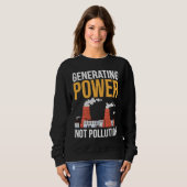 Sweatshirt Nuclear Engineer Power Not Pollution (Devant entier)
