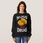 Sweatshirt Nugs Pas Drogues Cool J'Aime Nuggets (Devant entier)