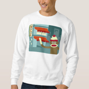 Sweatshirt Nuit de salon de singe de chaussette