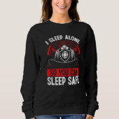 Sweatshirt Nuit Pompier Femme Girlfriend Night Shift (Devant)