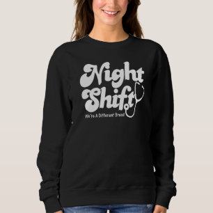 Sweatshirt Nuit Shift Différentes races Stethoscope Infirmièr