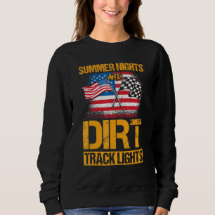 Sweatshirt Nuits D'Été Patriotiques Et Lumières De Piste