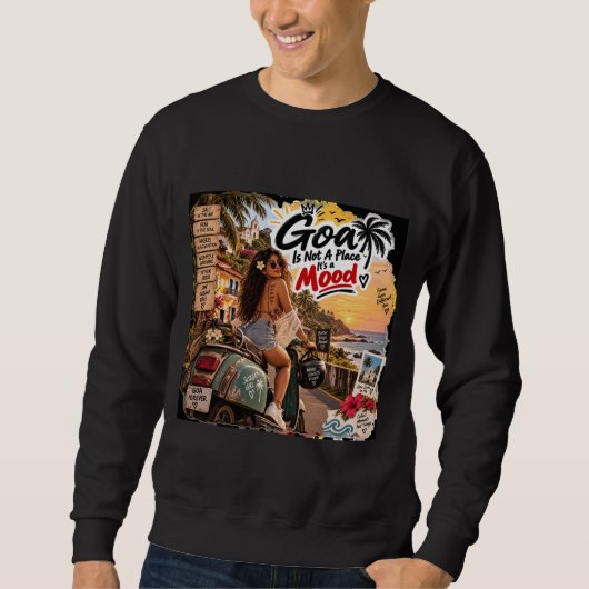 Sweatshirt Nuits dorées – Goa (Devant)