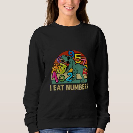 Sweatshirt Number Learning calculator costume matc day Math O (Devant)