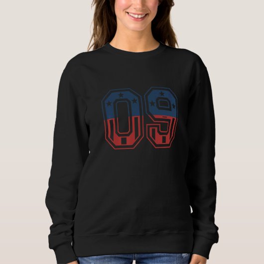 Sweatshirt Numéro 09 États-Unis (Devant)