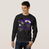 Sweatshirt Numéro de la goutte 23 Iris foncé 3s correspondant (Devant entier)