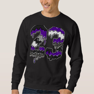 Sweatshirt Numéro de la goutte 23 Iris foncé 3s correspondant