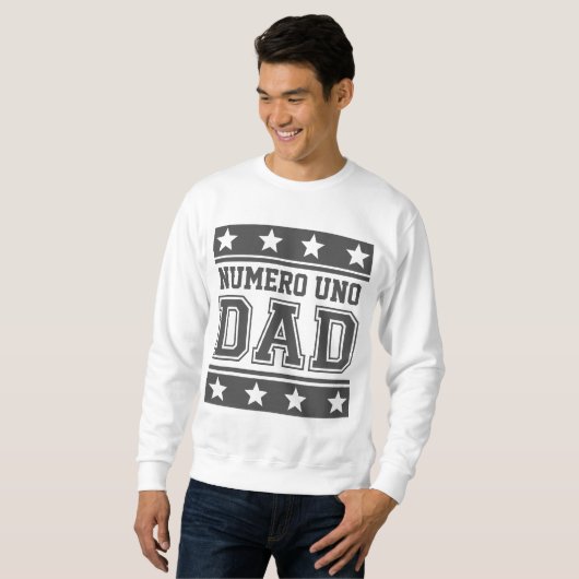 Sweatshirt Numero Uno Papa (Devant entier)