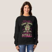 Sweatshirt Nurse Dog Mom  Pitbull Nursing  For Women (Devant entier)