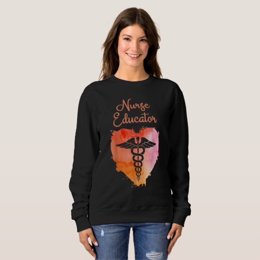 Sweatshirt Nurse Educator  Nurses Nursing Graduation Caduceus (Devant entier)
