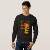Sweatshirt Nurse Leopard Pumpkin Thanksgiving Love Pharmacist (Devant entier)