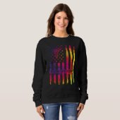 Sweatshirt Nurse Préceptor Us Drapeau Précepteur Infirmier (Devant entier)