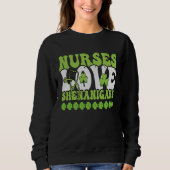 Sweatshirt Nurses Love Shenanigans Cute Nurse St Patricks Da (Devant)