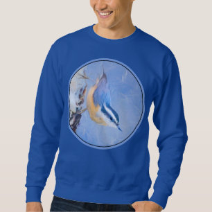 Sweatshirt Nuthatch à poitrine rouge Peinture d'art original