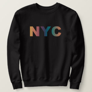 Sweatshirt NYC _ New York ville minimaliste état de script us