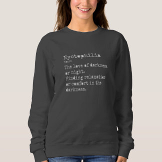 Sweatshirt Nyctophilia : crou cou de l'équipage